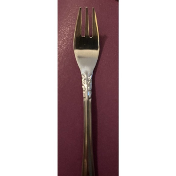 Cocktail Fork Royal Ballad by Oneida / Northland Korea Stainless Flatware 5 7/8” - Picture 5 of 6